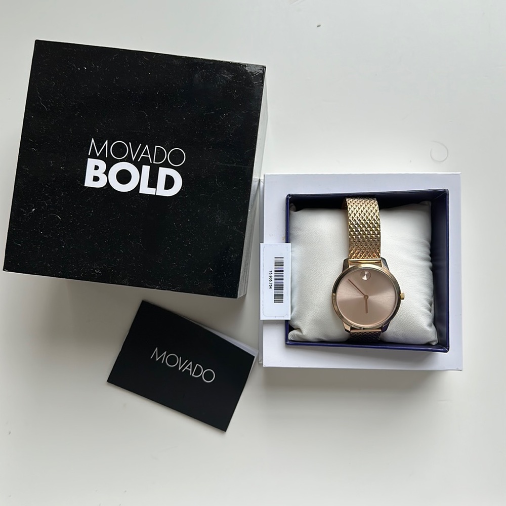 Movado Bold Rose Gold Watch